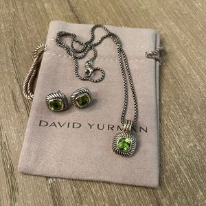 David Yurman Peridot Necklace Set